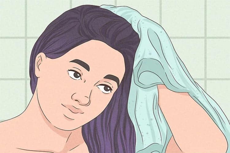 روش خشک کردن موی سر