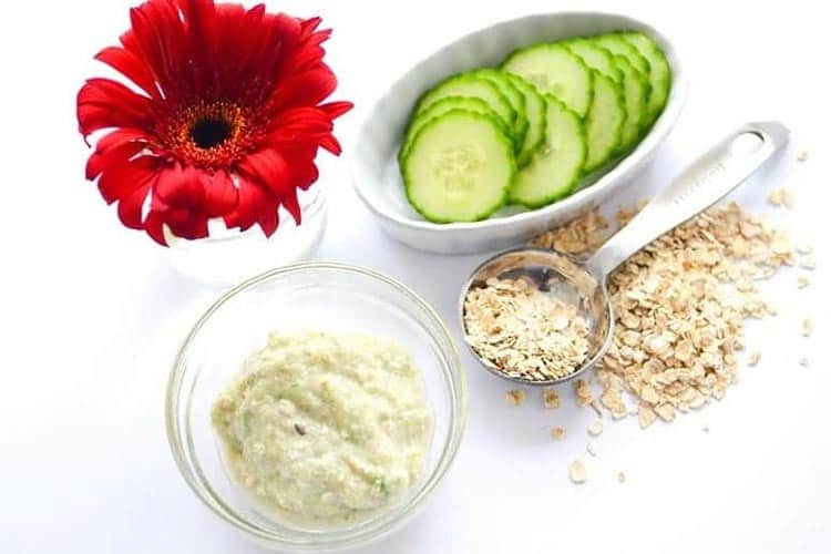 ماسک خیار برای پوست حساس