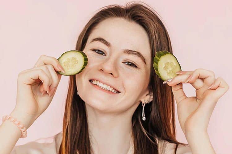 فواید ماسک خیار