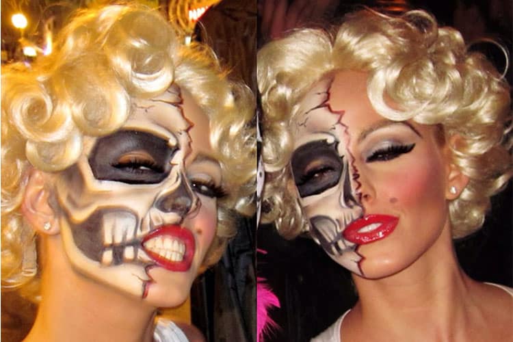 میکاپ هالووین مرلین مونرو