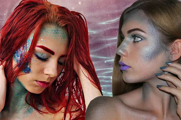 میکاپ هالووین پری دریایی