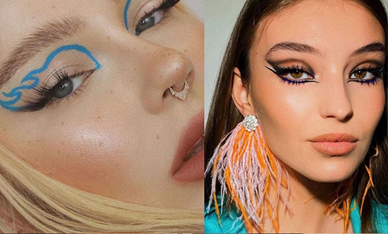 خط چشم گرافیکی شلوغ