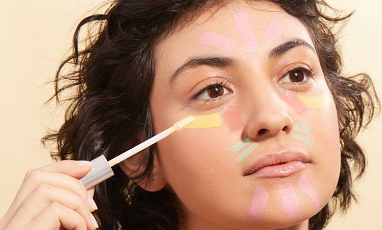 کانسیلرهای رنگی را باید روی کدام بخشهای صورت بزنیم؟