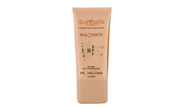 ضد آفتاب سان سیف کرم پودری و پرایمری مکیسان با SPF50 رنگی