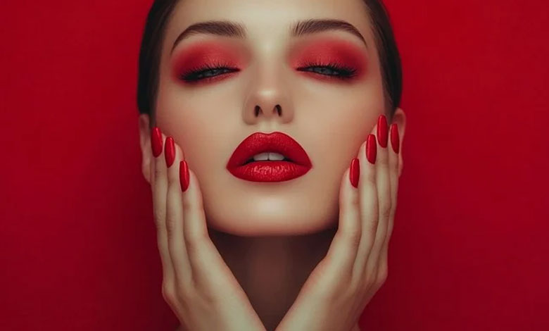 میکاپ قرمز