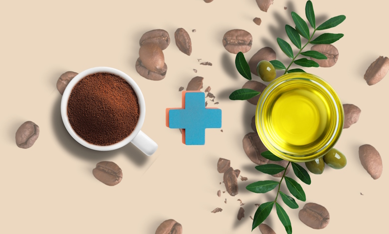 ماسک قهوه و روغن زیتون