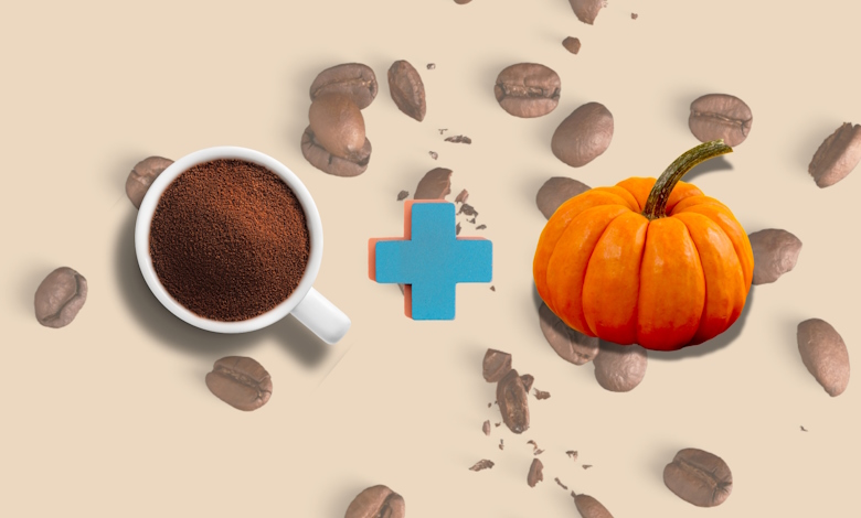 ماسک قهوه و کدو تنبل