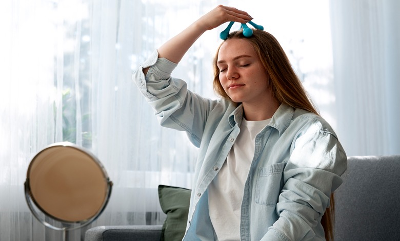 روش استفاده از ماساژور برای رشد مو