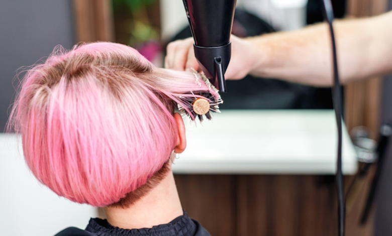 blow-drying-short-hair