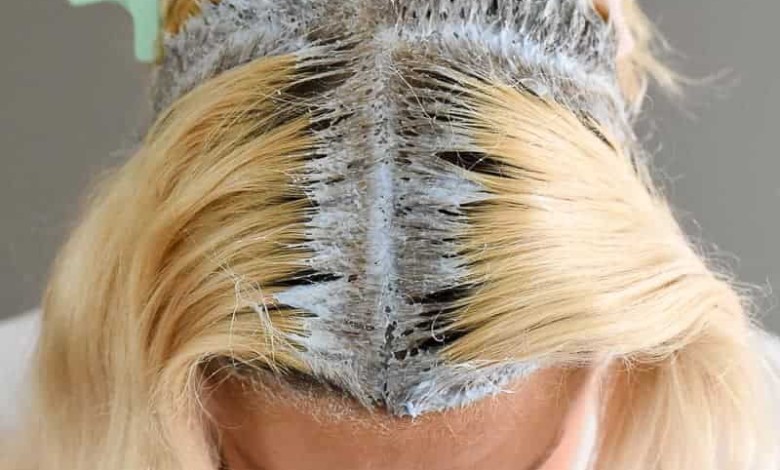 روشن‌کردن ریشه‌های مو