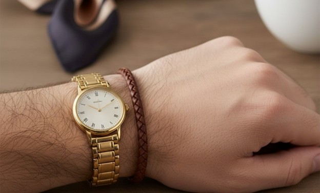 دستبند کنار ساعت