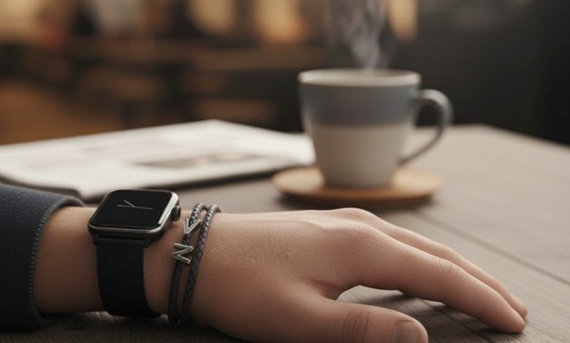 دستبند کنار ساعت